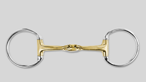 Double Broken Brass eggbutt Bit - 10.5cm