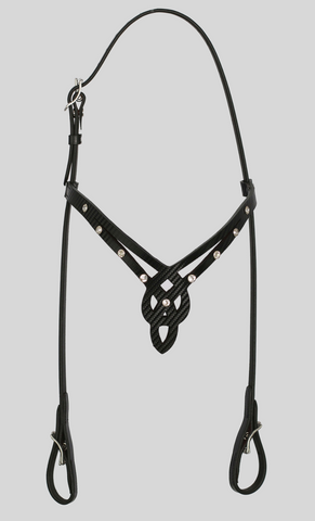 "Lækur" Headstall with stones
